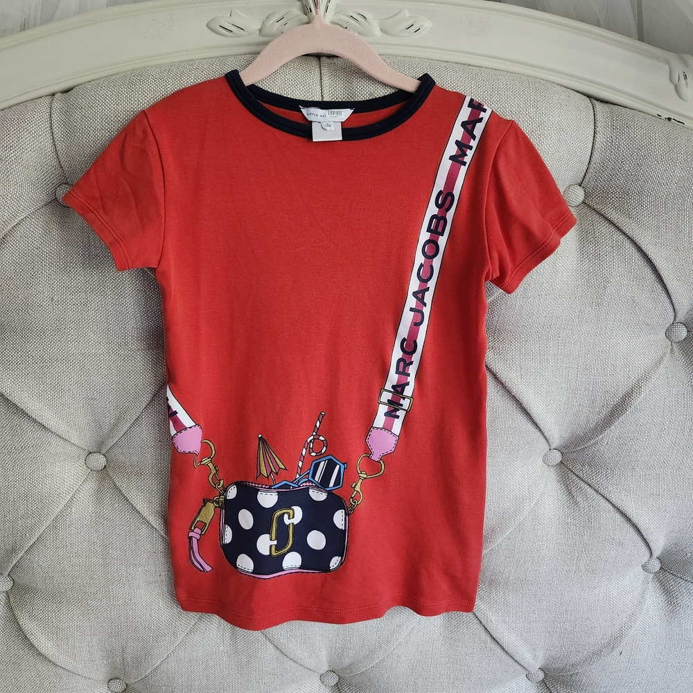 Marc Jacobs Kids Red Polka Dot Bag Tee